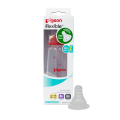 Pigeon Peristaltic Nursing Bottle Kpp with 2 Nipples (M) - Red 200 ml 